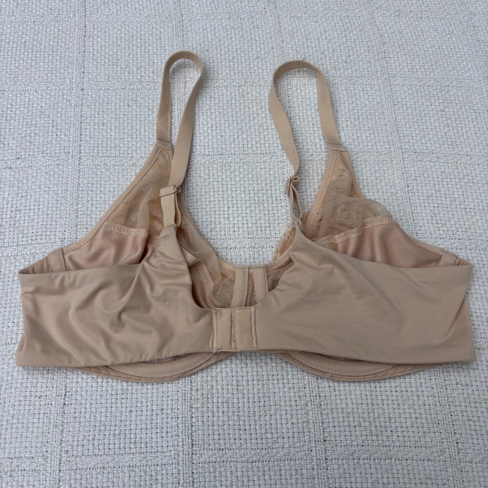 Women's 36B CHANTELLE Norah Lace Comfort Unlined Underwire Bra Nude Blush - Picture 3 of 6